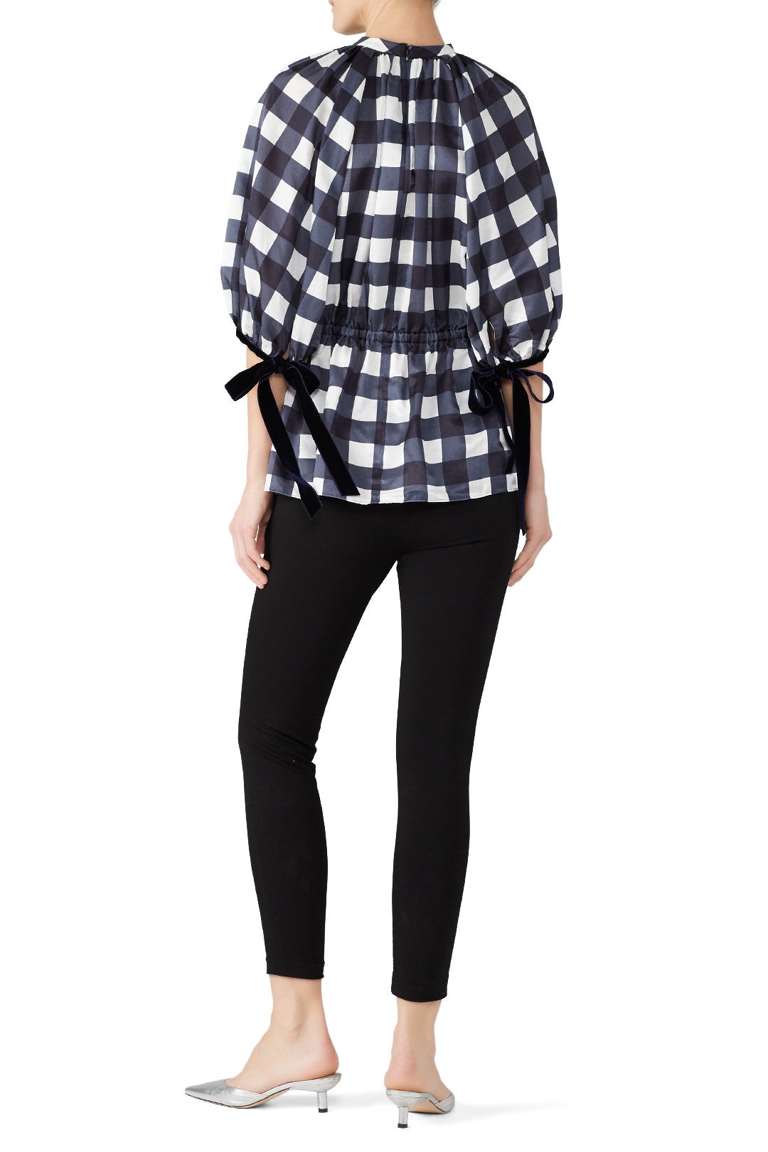 Raglan Gingham Top by Mother of Pearl 2