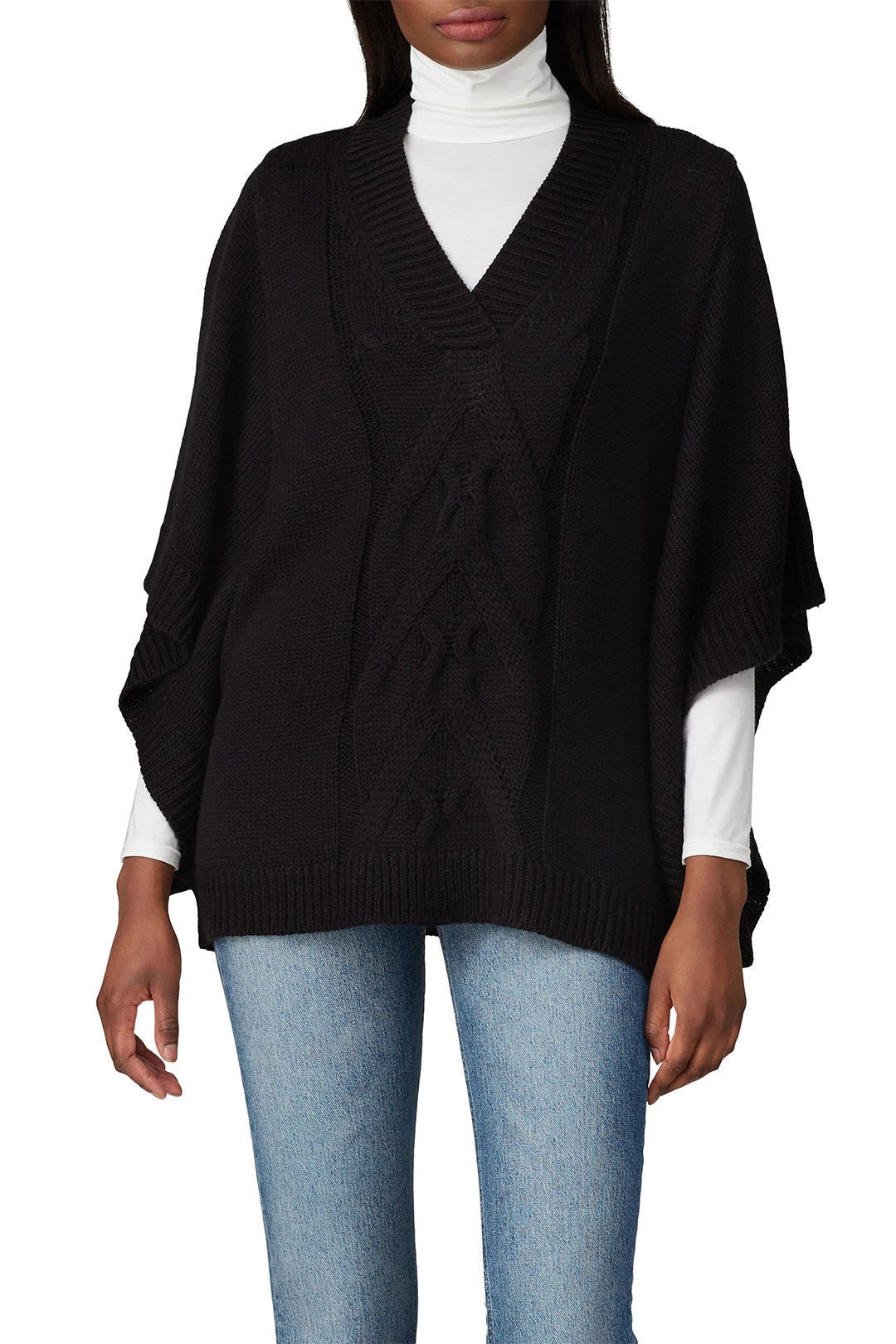 Black Slouchy Cable Knit Sweater by KF/KaufmanFranco x RTR 1