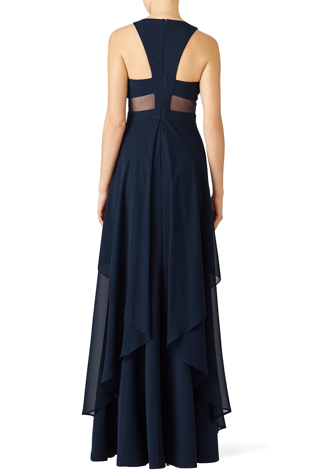 Navy Flutter Gown by LM Collection 2