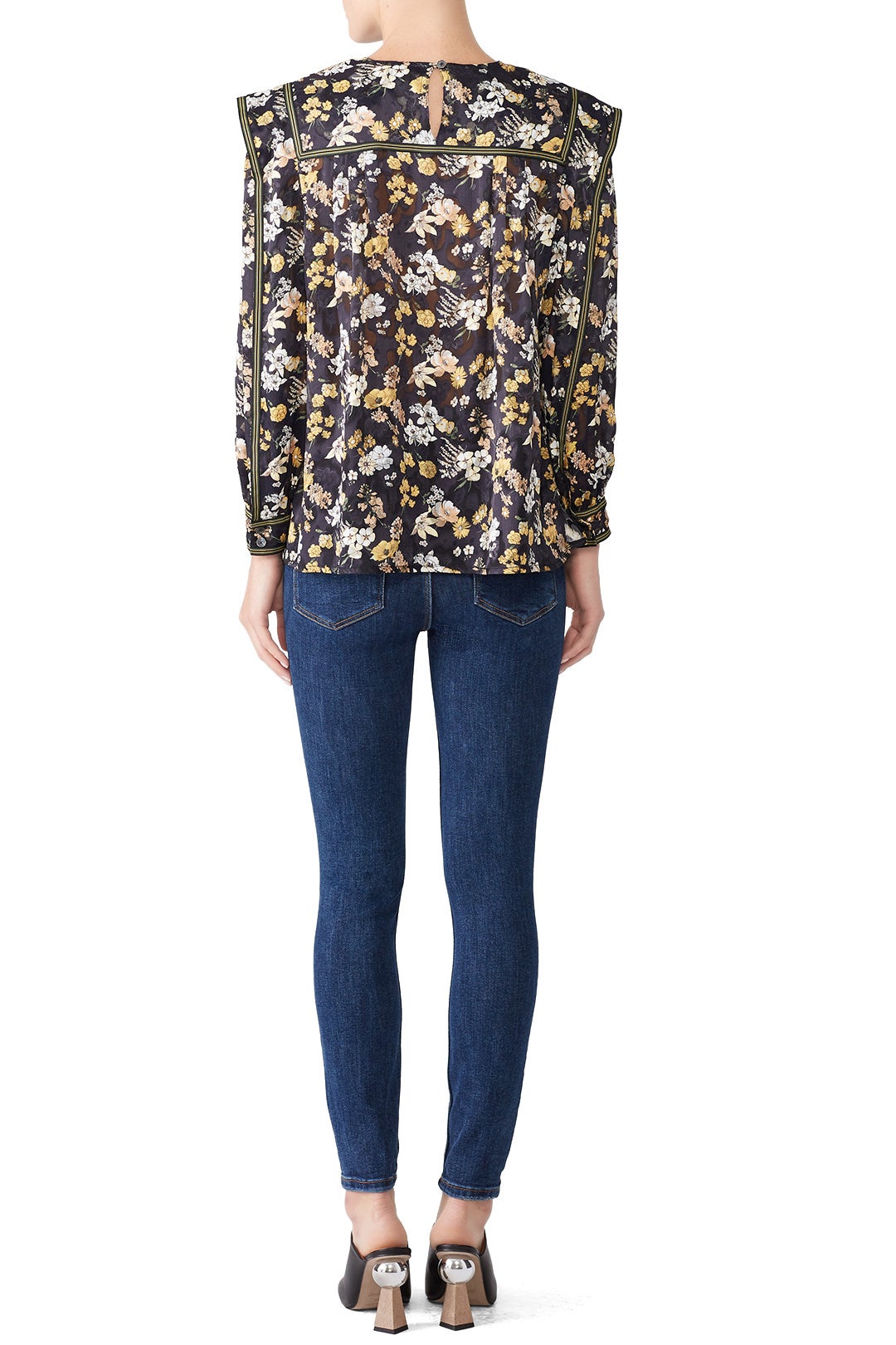 Floral Sleeve Detail Blouse by Derek Lam 10 Crosby 2