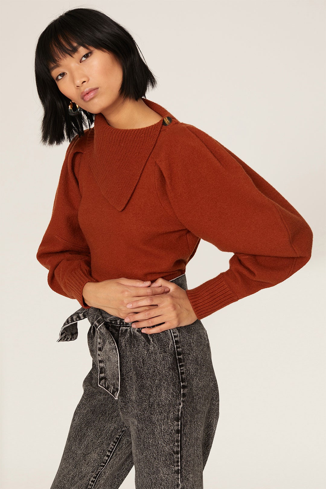 Riley Puff Sleeve Sweater by Ulla Johnson 1