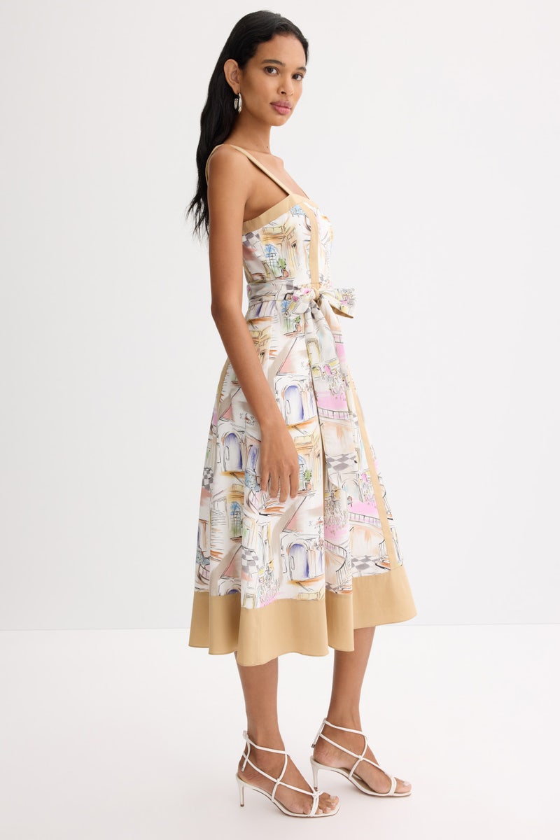 Watercolor Midi Dress by Badgley Mischka - Photo 1