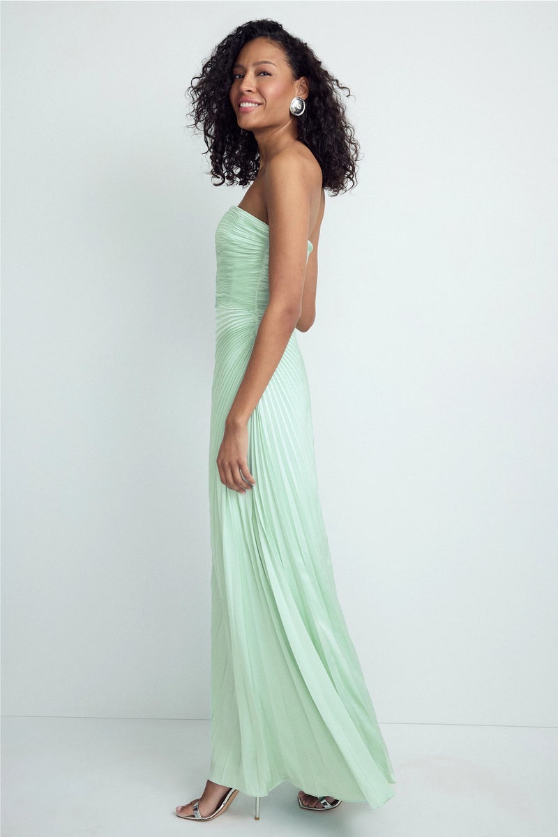 white bow dress midi Antonie White Midi Dress with Bow for Graduation or Formal Events M