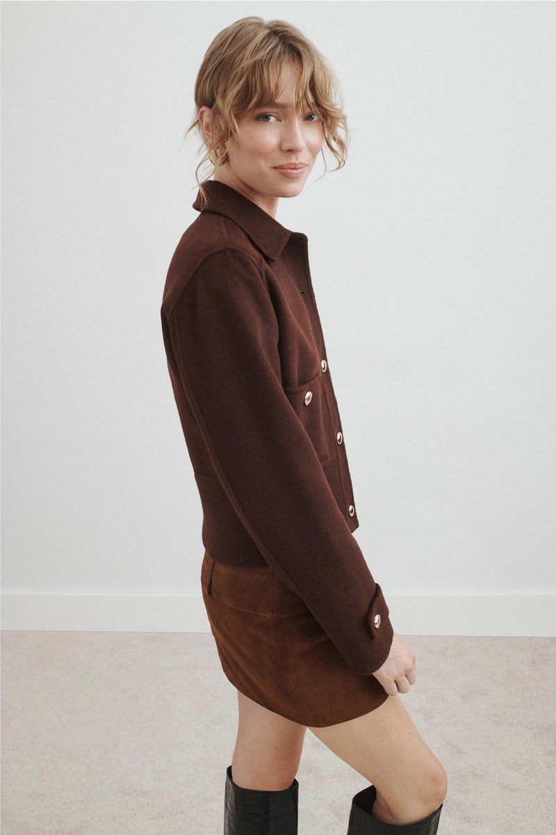Short Cropped Coat by Maje - Photo 1