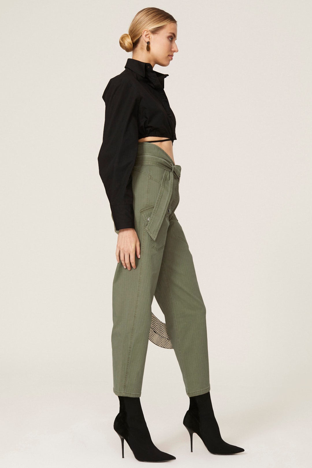 Olive Canvas Pants by Marissa Webb x RTR 1