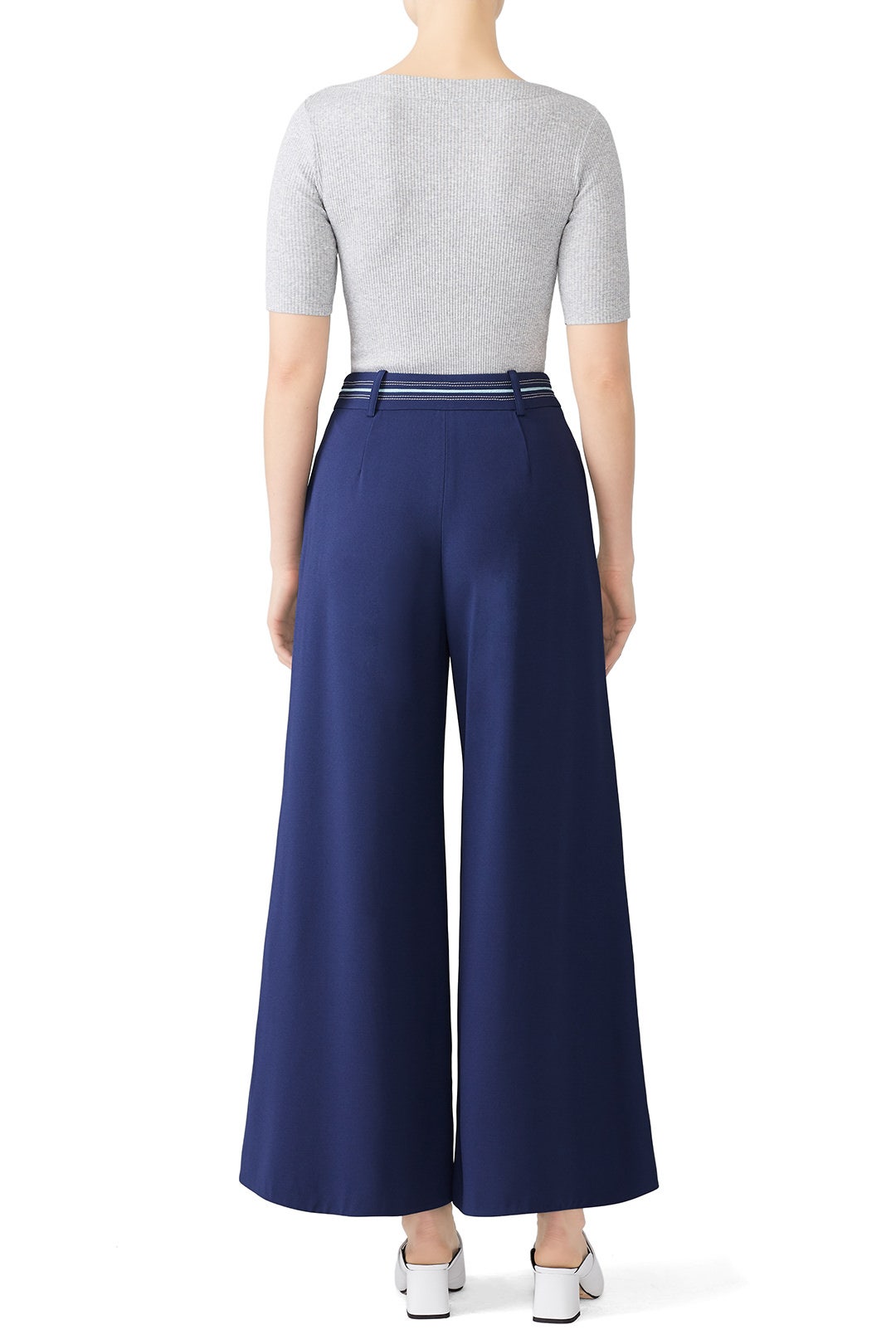 Blue Striped Cady Culottes by Peter Pilotto 2