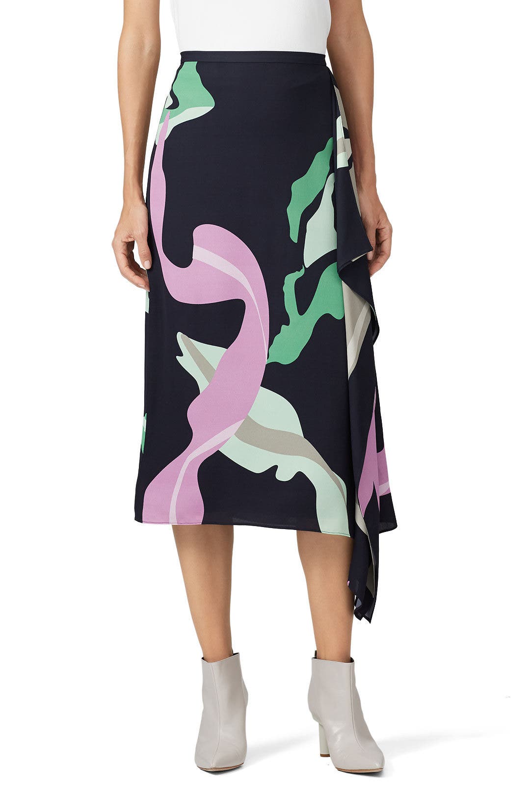 Ant Farm Print Asymmetrical Skirt by Tibi 2