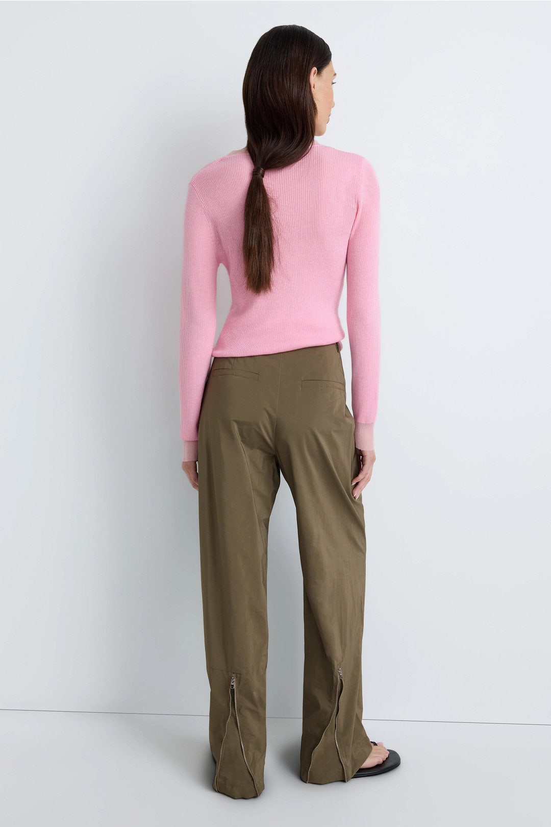 Nylon Zipper Trousers by Tibi 2