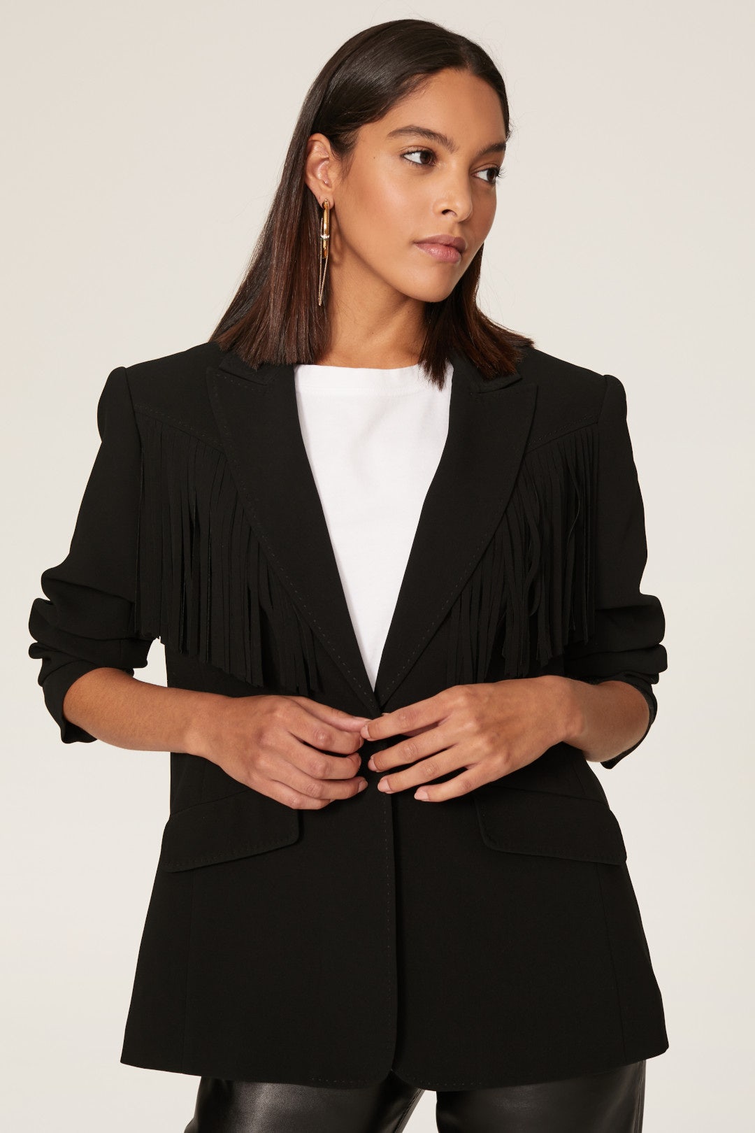 Dani Fringe Blazer by Cinq à Sept 1