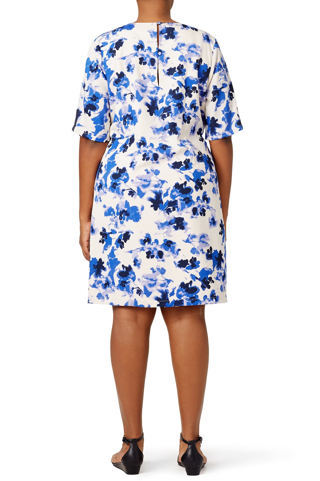 Blue Dogwood Bloom Shift by JUNAROSE 1