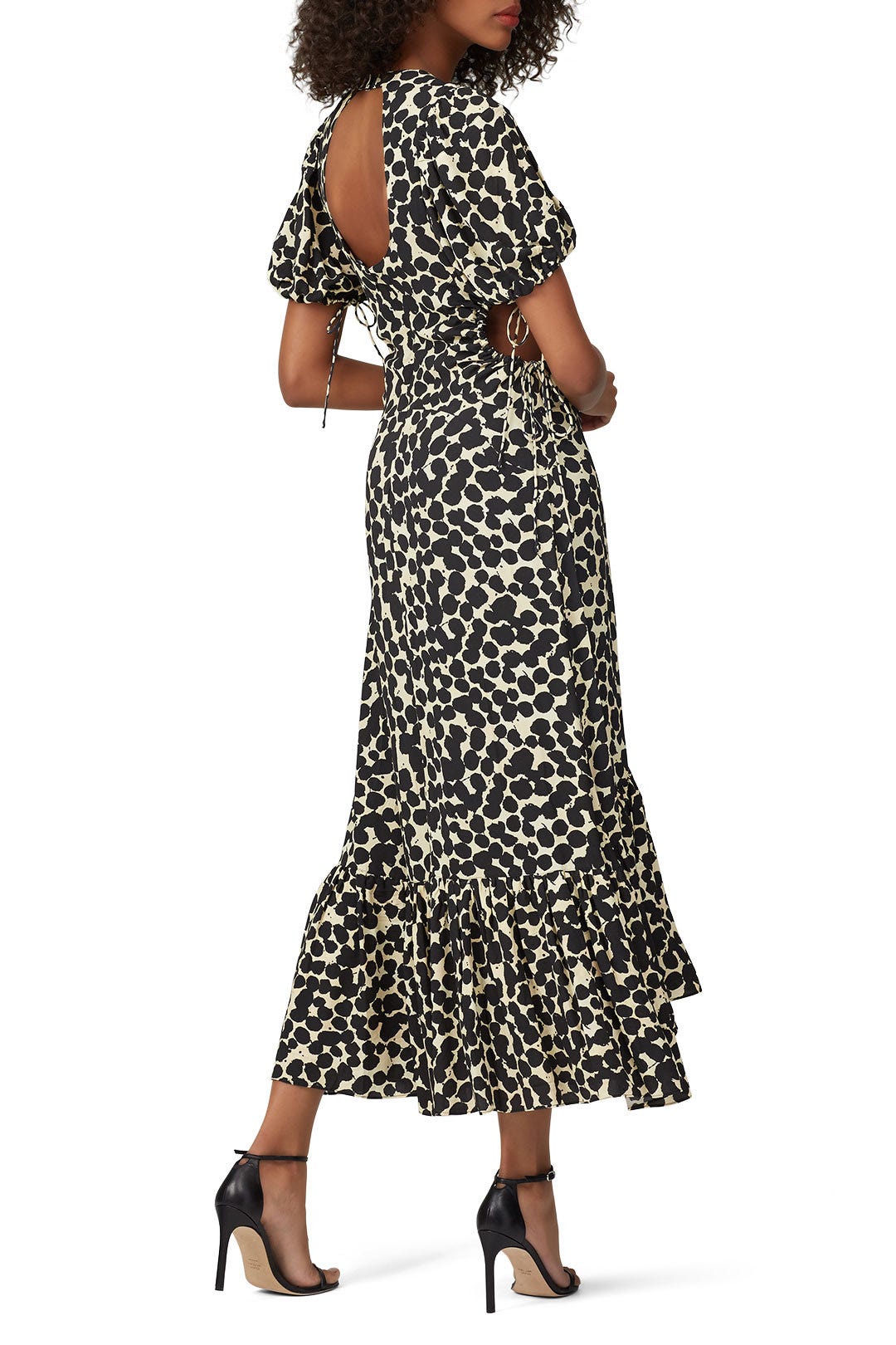 Printed Short Sleeve Cinched Dress by Proenza Schouler 1