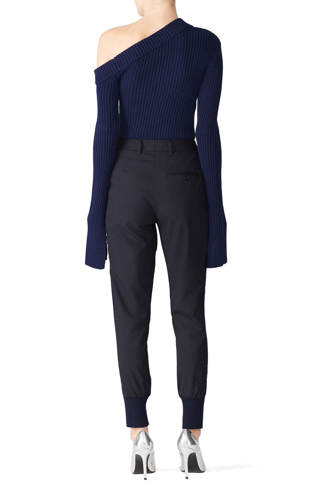 Navy Varese Knit Top by Solace London 1