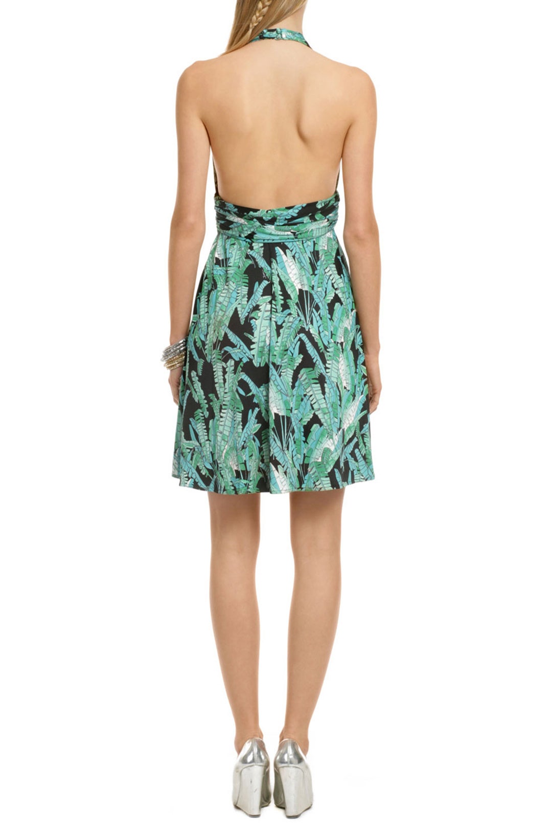Palm Print Halter Dress by Issa 2