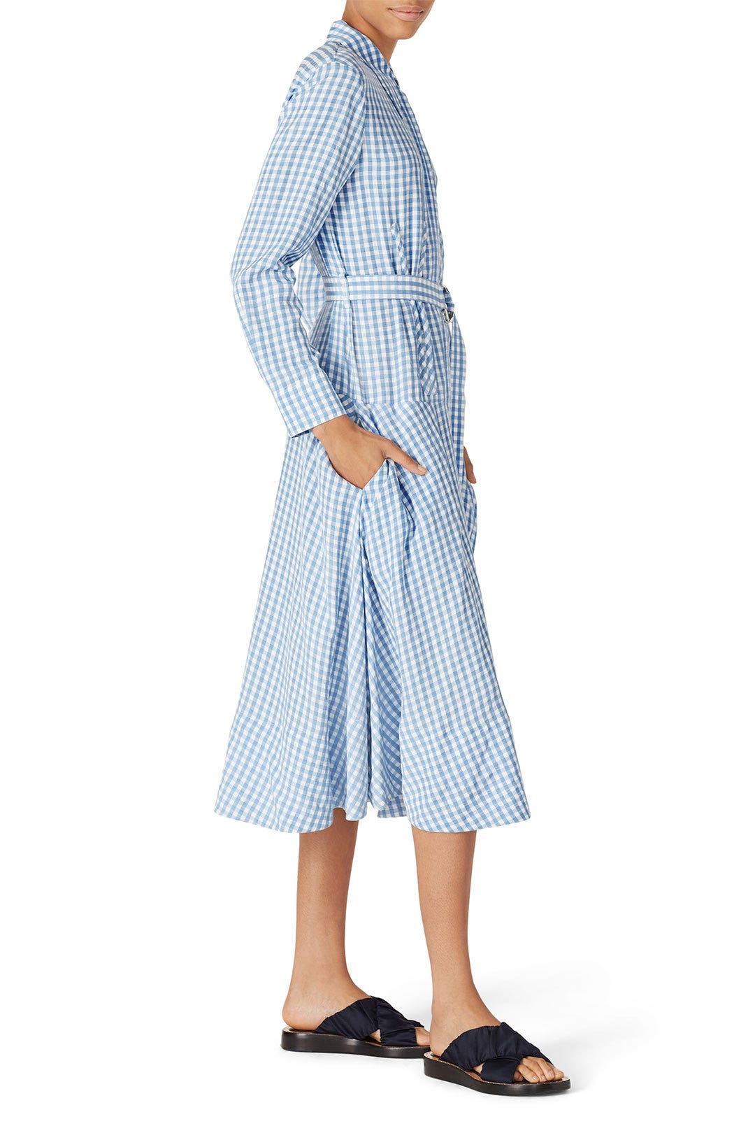 Blue Gingham Shirtdress by Tibi 1