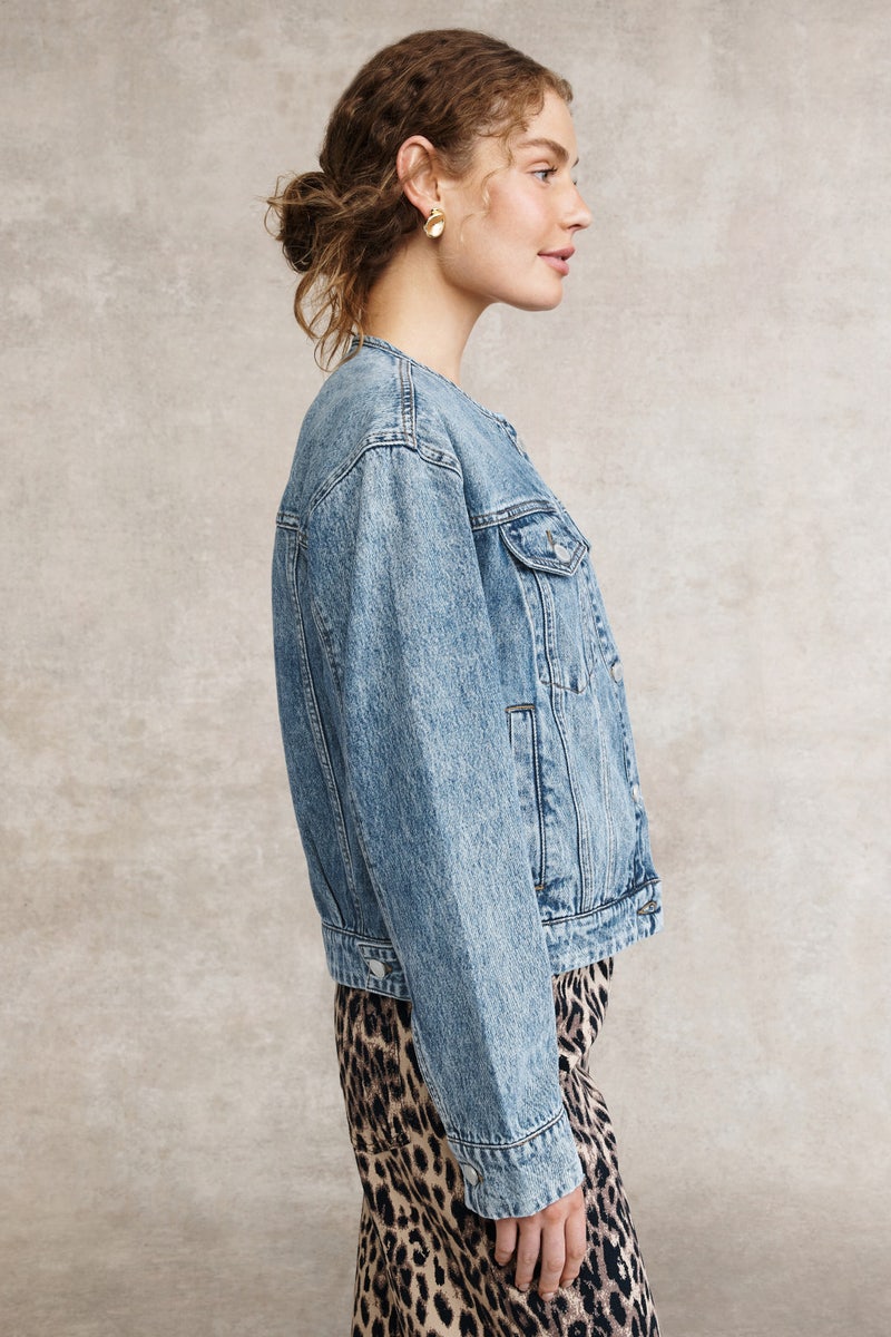 Heads Up Denim Jacket by BLANKNYC - Photo 1