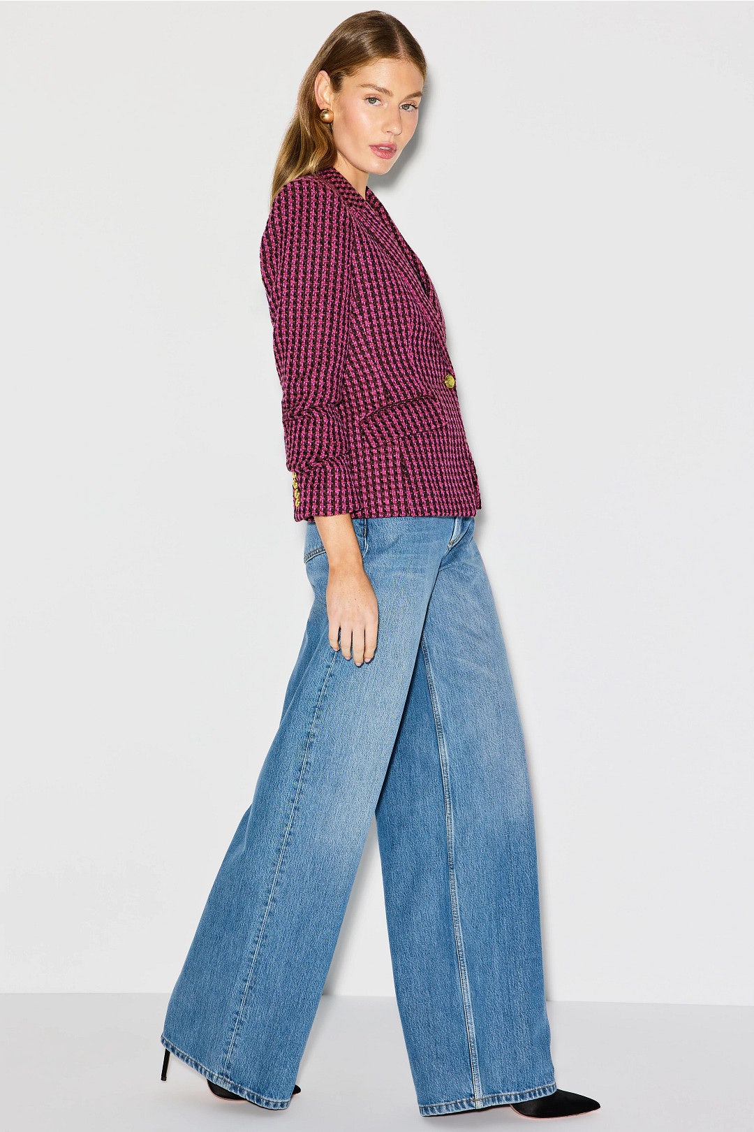 Collared Tweed Blazer by Derek Lam 10 Crosby x RTR 1