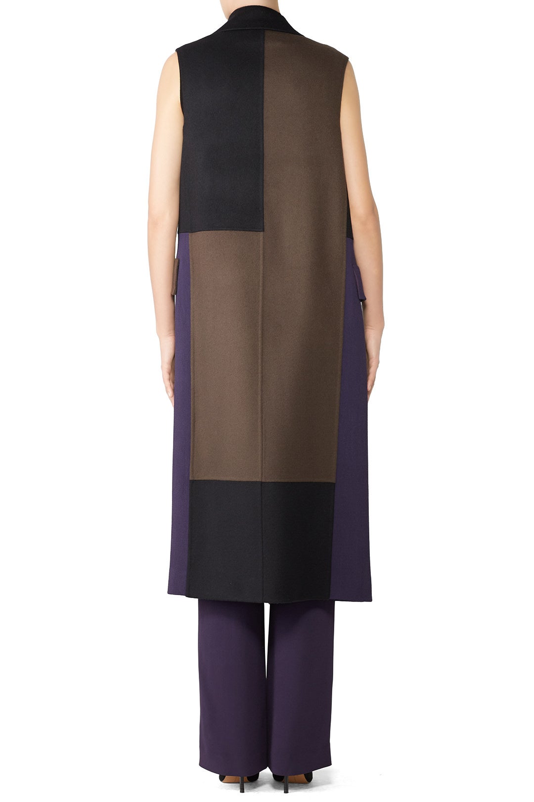 Patchwork Long Vest by Victor Alfaro 2