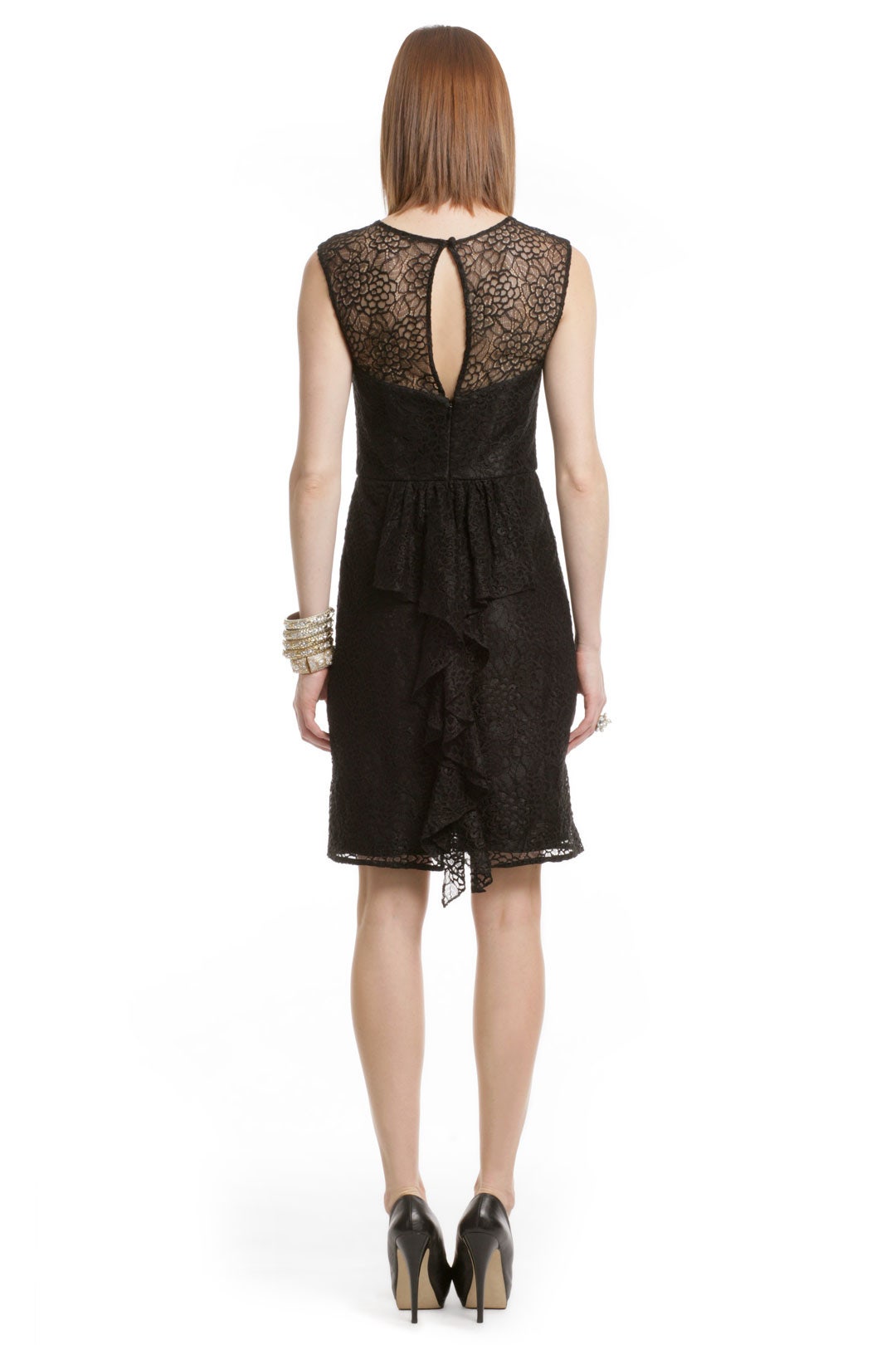 Lace Illusion Flutter Dress by Milly 2