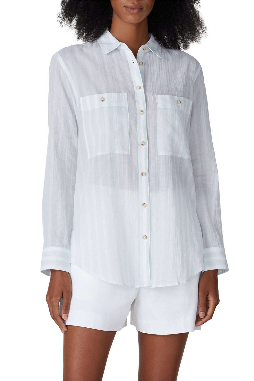 Casual Button Front Top by Club Monaco 2