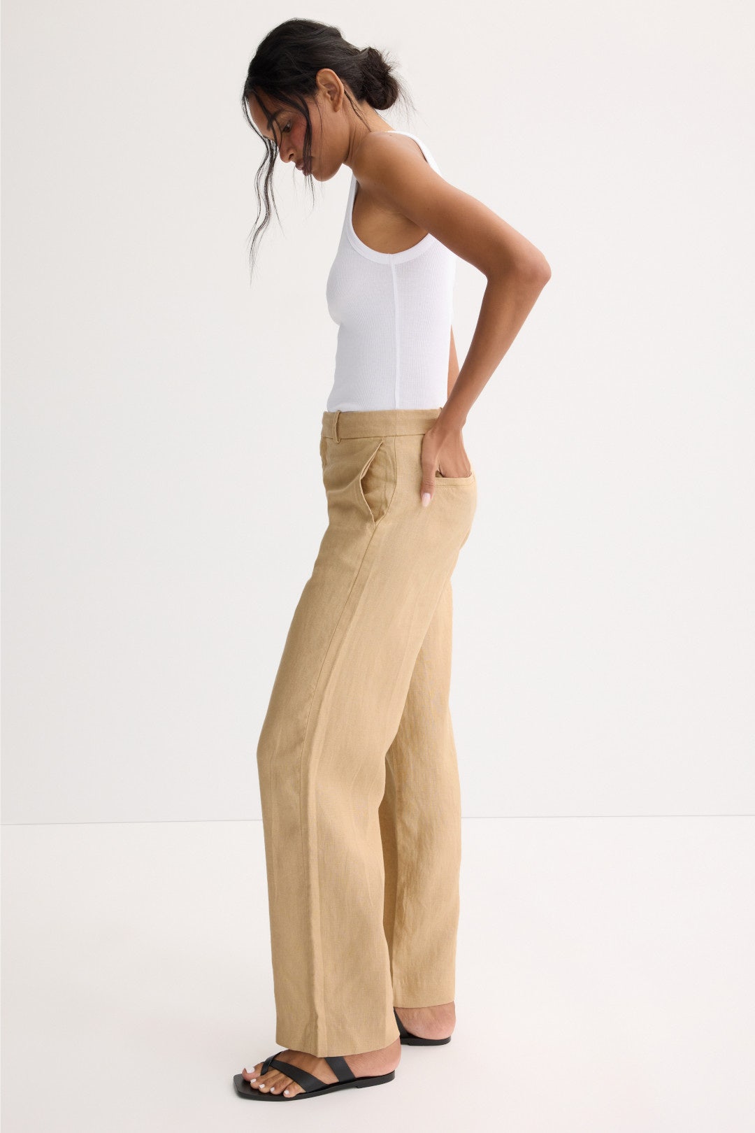Mabel High Rise Linen Trouser by DL1961 1