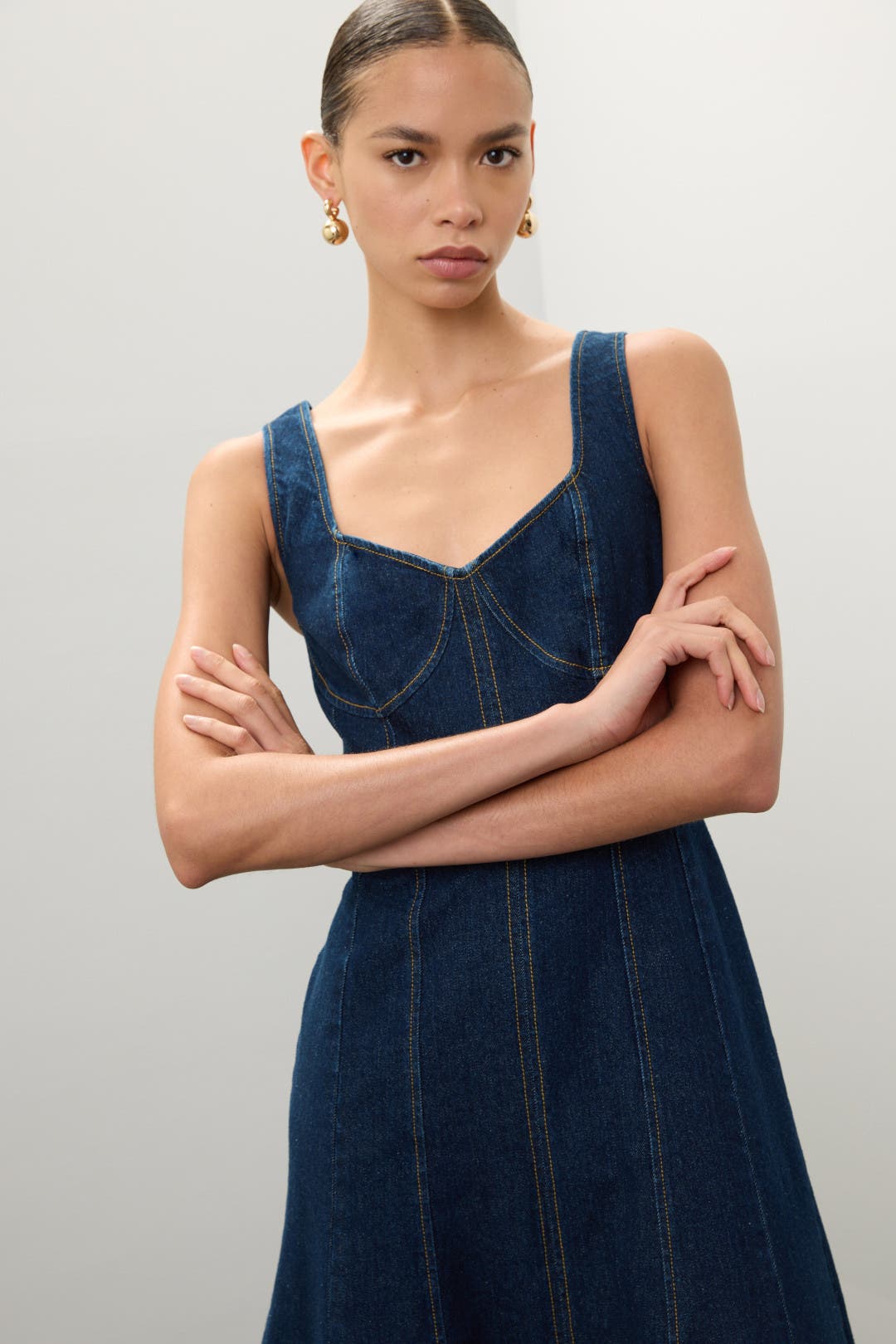 ワンピース Jason Wu Denim Midi Dress Denim Midi Dress by Jason Wu x RTR | Rent the Runway