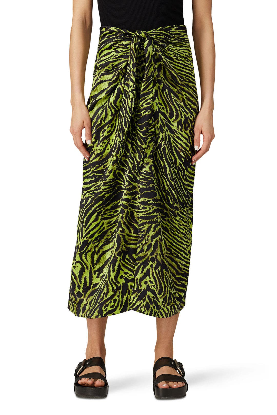 Green Printed Skirt by GANNI | Rent the Runway Green Printed Skirt by GANNI | Rent the Runway