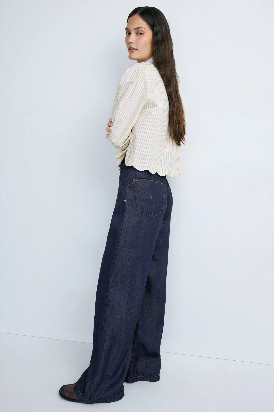 James High Rise Trouser Wide Leg Jeans by Hudson 1