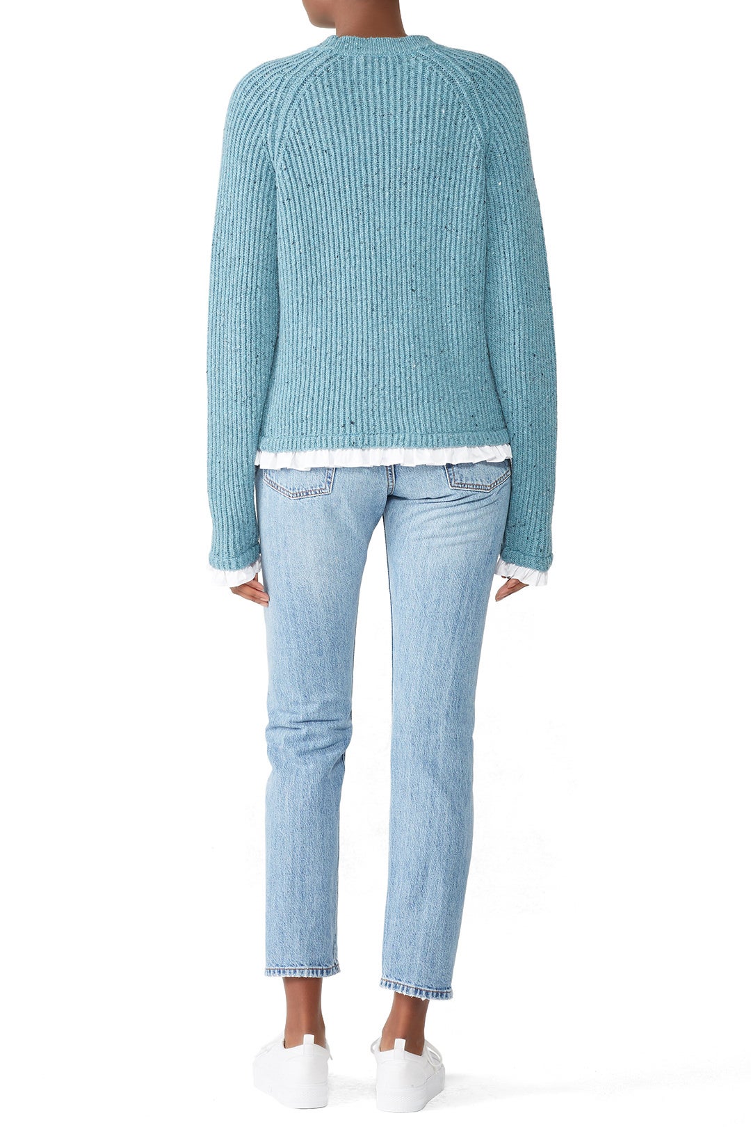 Shirting Trim Knit Sweater by Milly 2