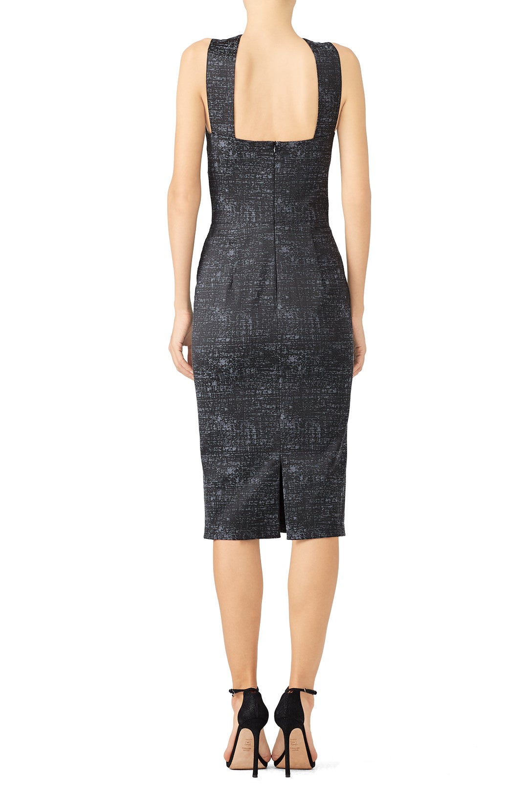 Grey Cross Neck Dress by Hunter Bell 2