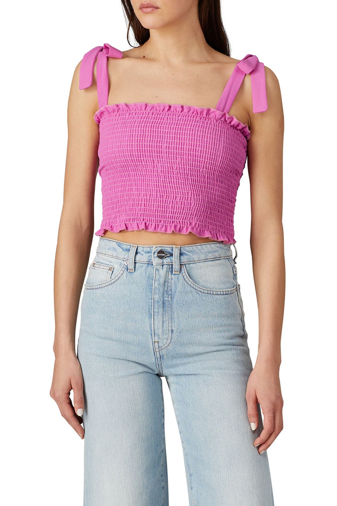 Pink Antoinette Smocked Top by Show Me Your Mumu | Rent the