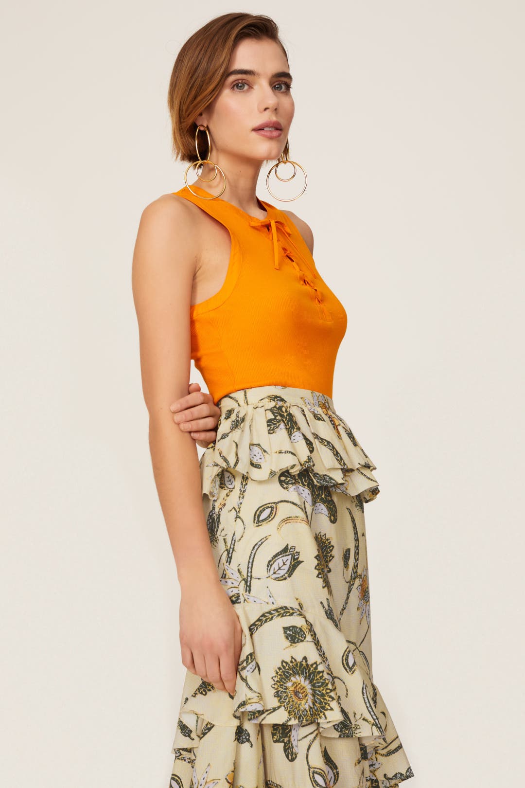 ウノピュウS/SMOCK NECK BANDANA SKIRT set up Sisterhood Bandana Skirt by Thebe Magugu | Rent the Runway