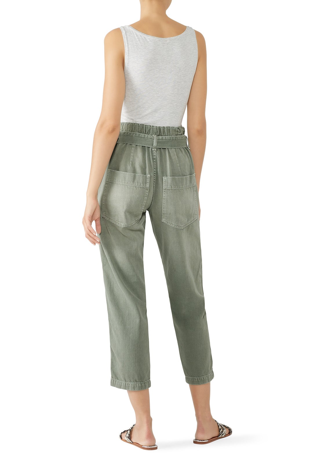 Green Paperbag Pants by AMO 1