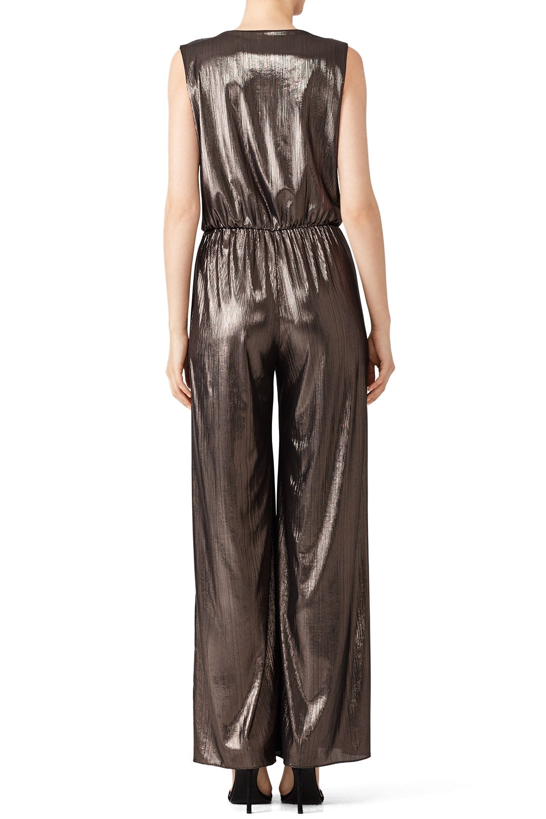 Metallic Gunnar Jumpsuit by Amanda Uprichard 2