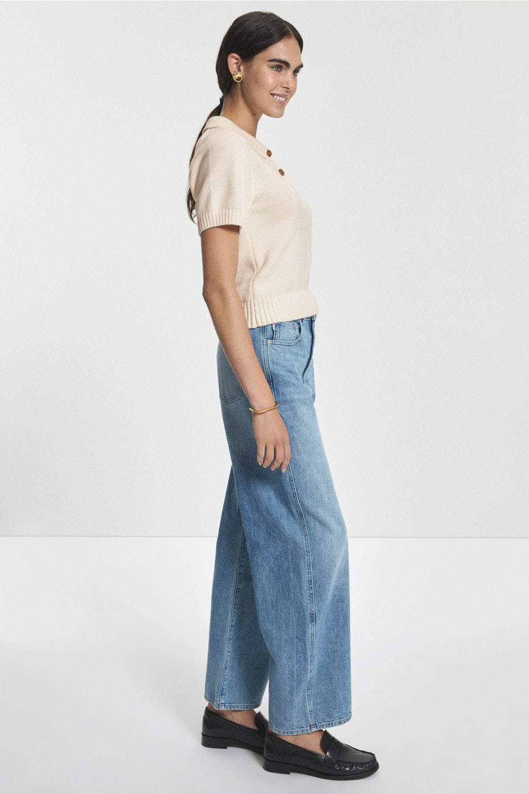 May Short Sleeve Polo Sweater by DL1961 2