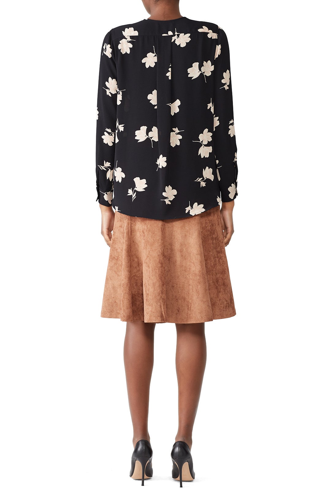 Floral Faux Wrap Blouse by Slate & Willow 1