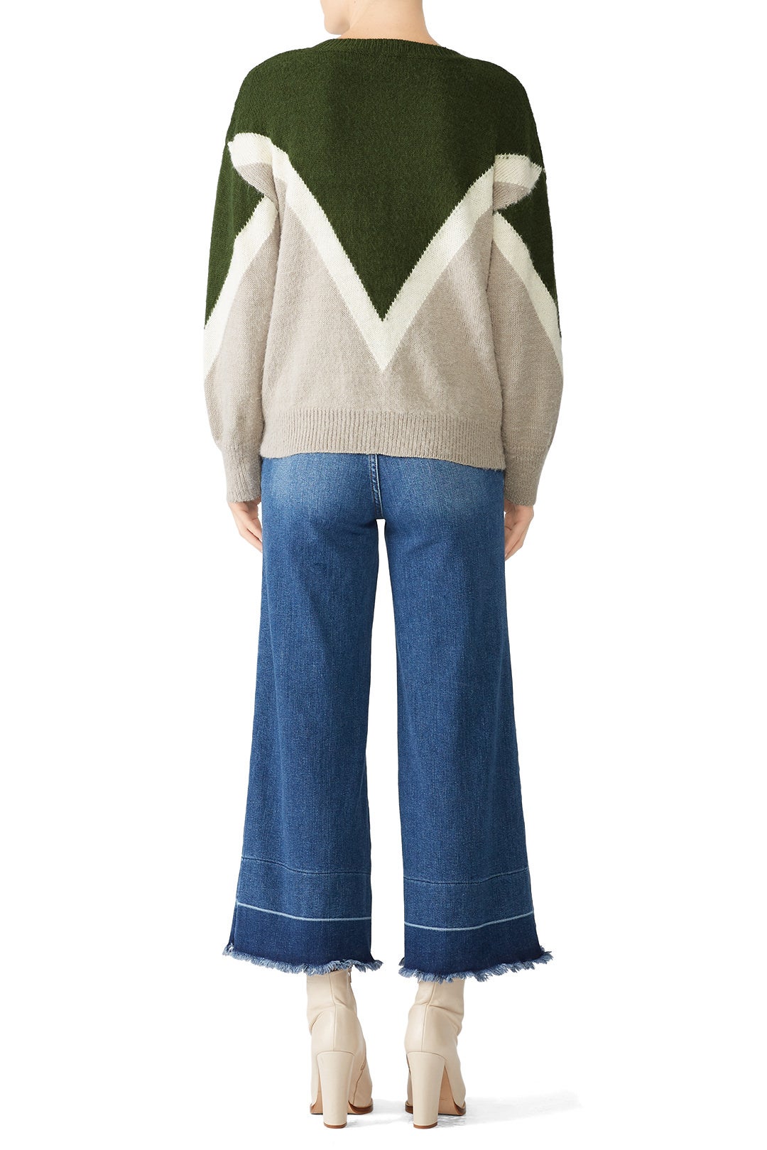 Colorblock Chevron Sweater by J.O.A. 2