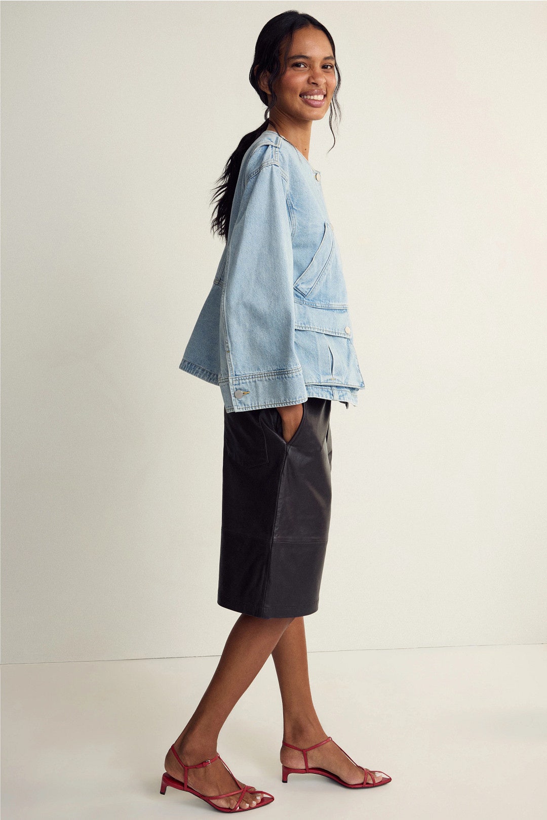 Denim Collarless Jacket by 3.1 Phillip Lim 2