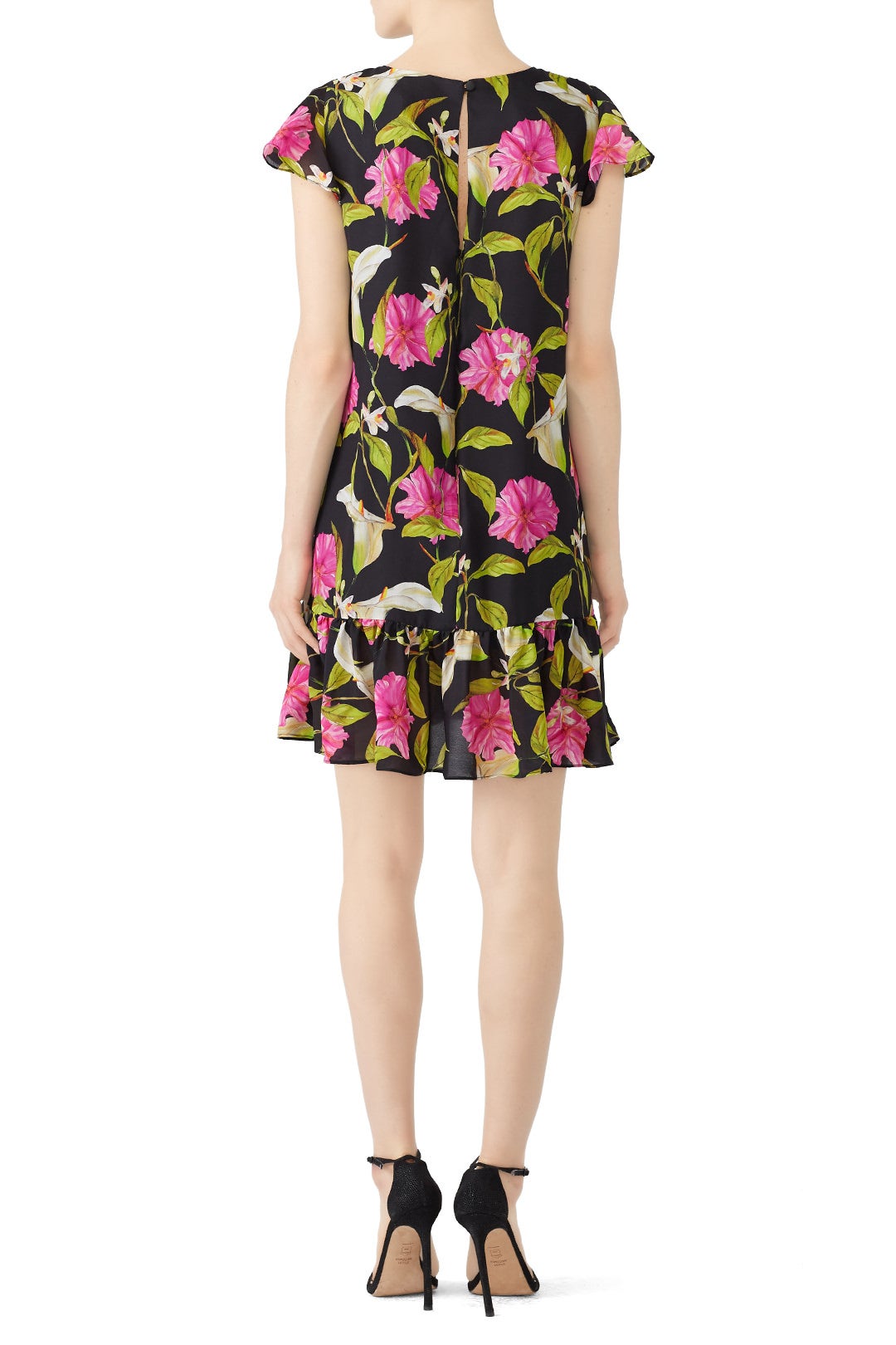 Black Floral Jill Dress by Milly 1