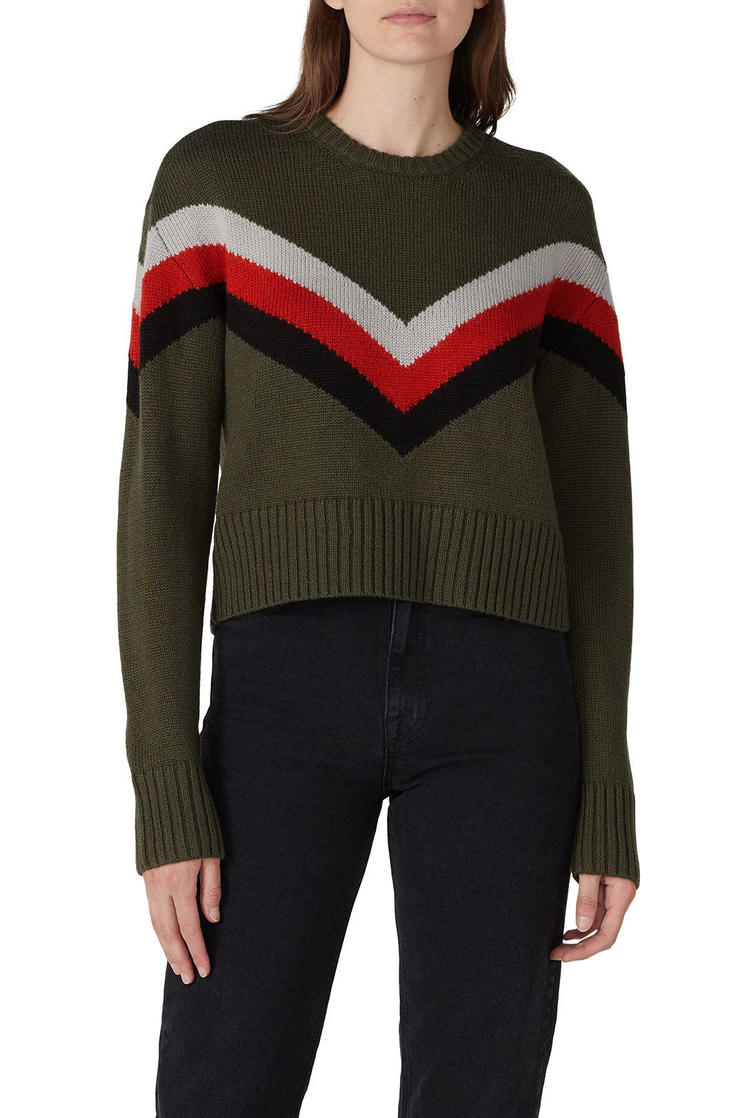 Olive Chevron Sweater by Marissa Webb x RTR 2