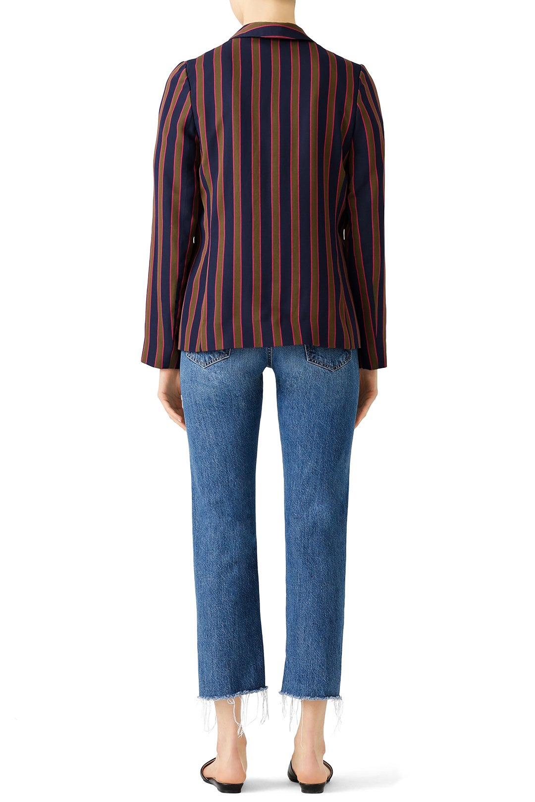 Earhart Stripe Blazer by Nicole Miller 2