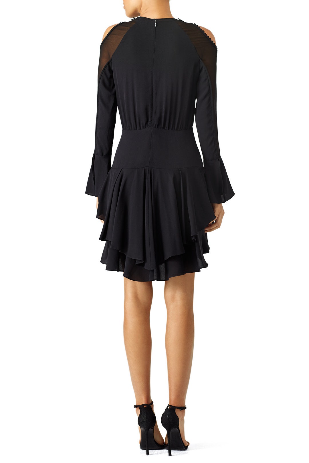 Black Plume Ruffle Dress by Yigal Azrouël 2