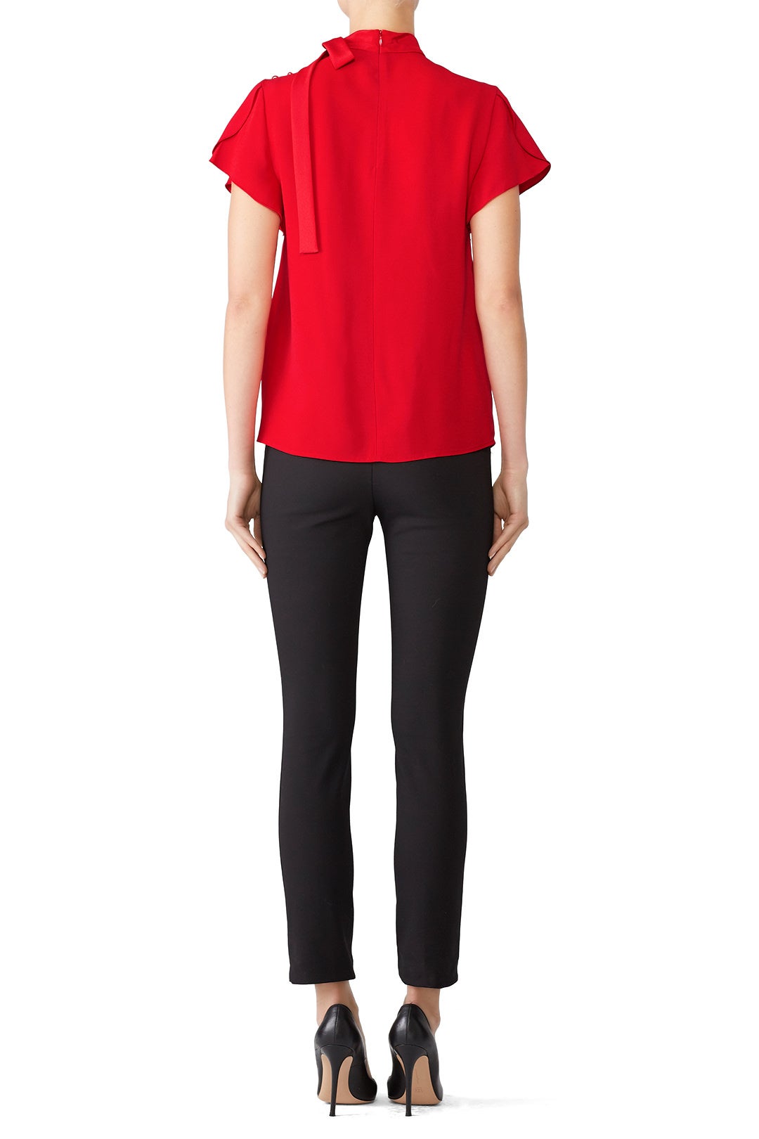 Red Tie Neck Top by RED Valentino 2