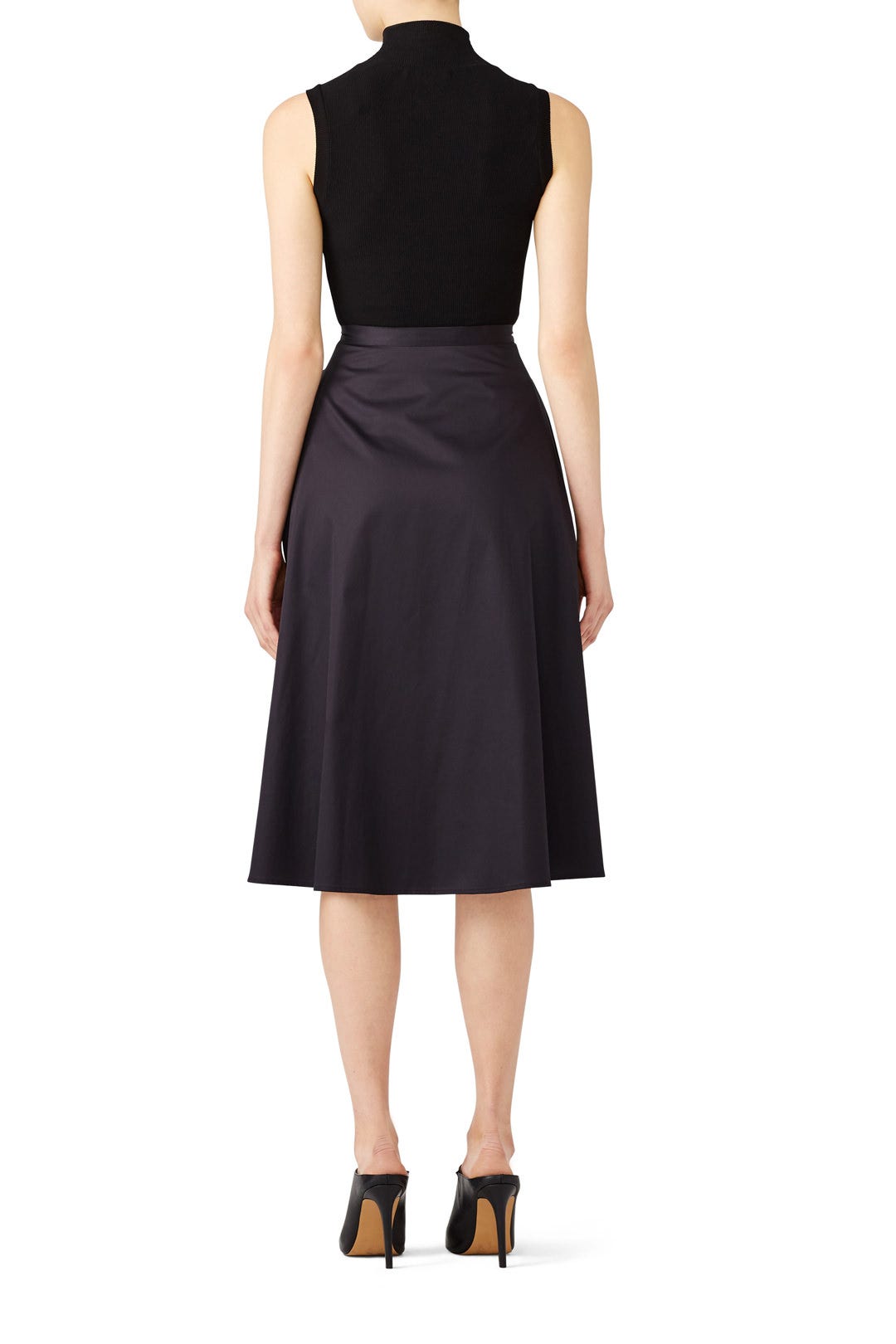 Sateen Ruffle Skirt by Tome 1