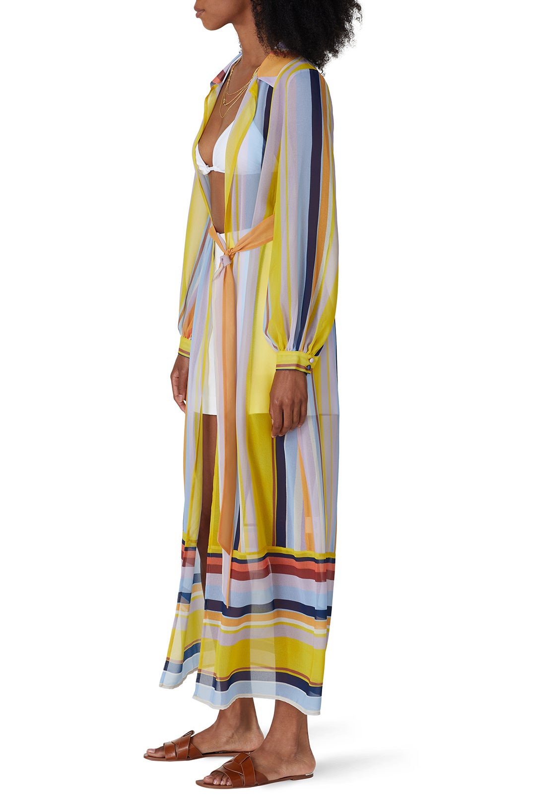 Stripe Duster by Badgley Mischka 1