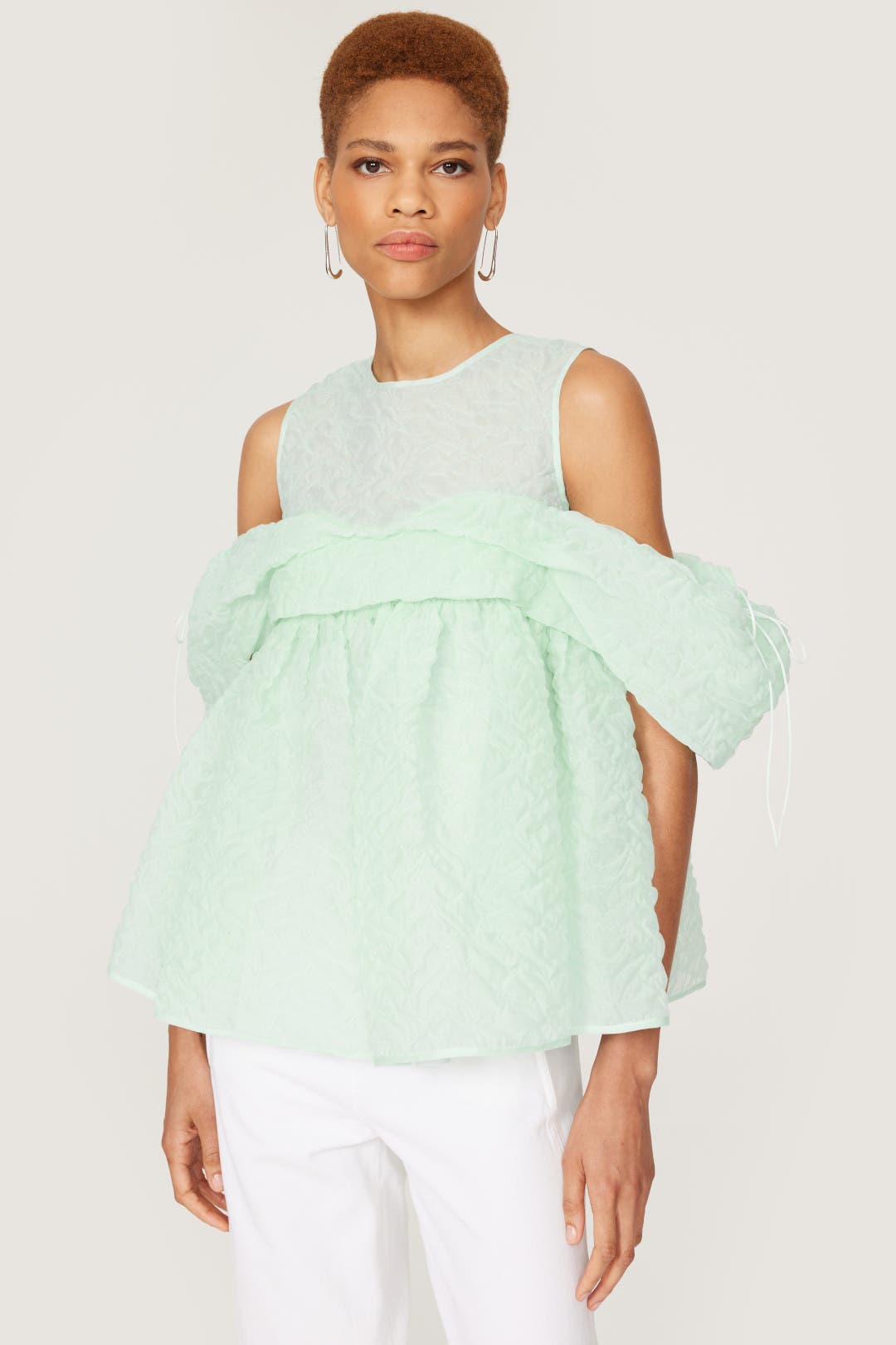 Mint Organza Top by Cecilie Bahnsen | Rent the Runway