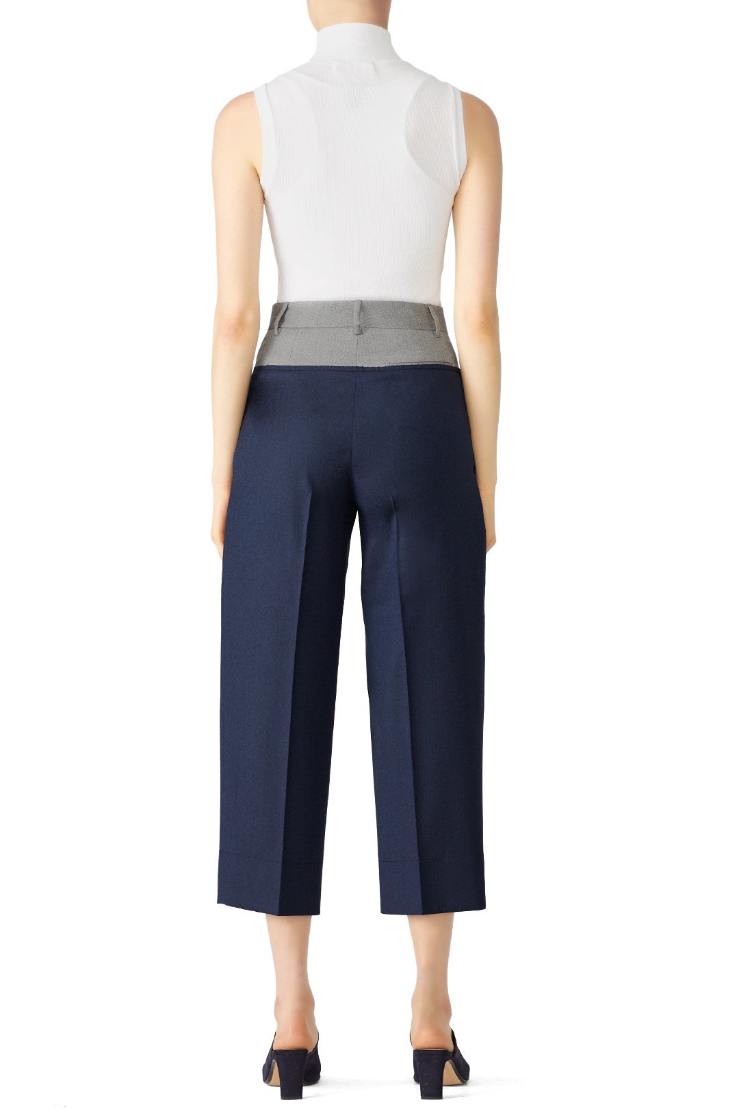 Colorblock Flare Trousers by Cedric Charlier 1