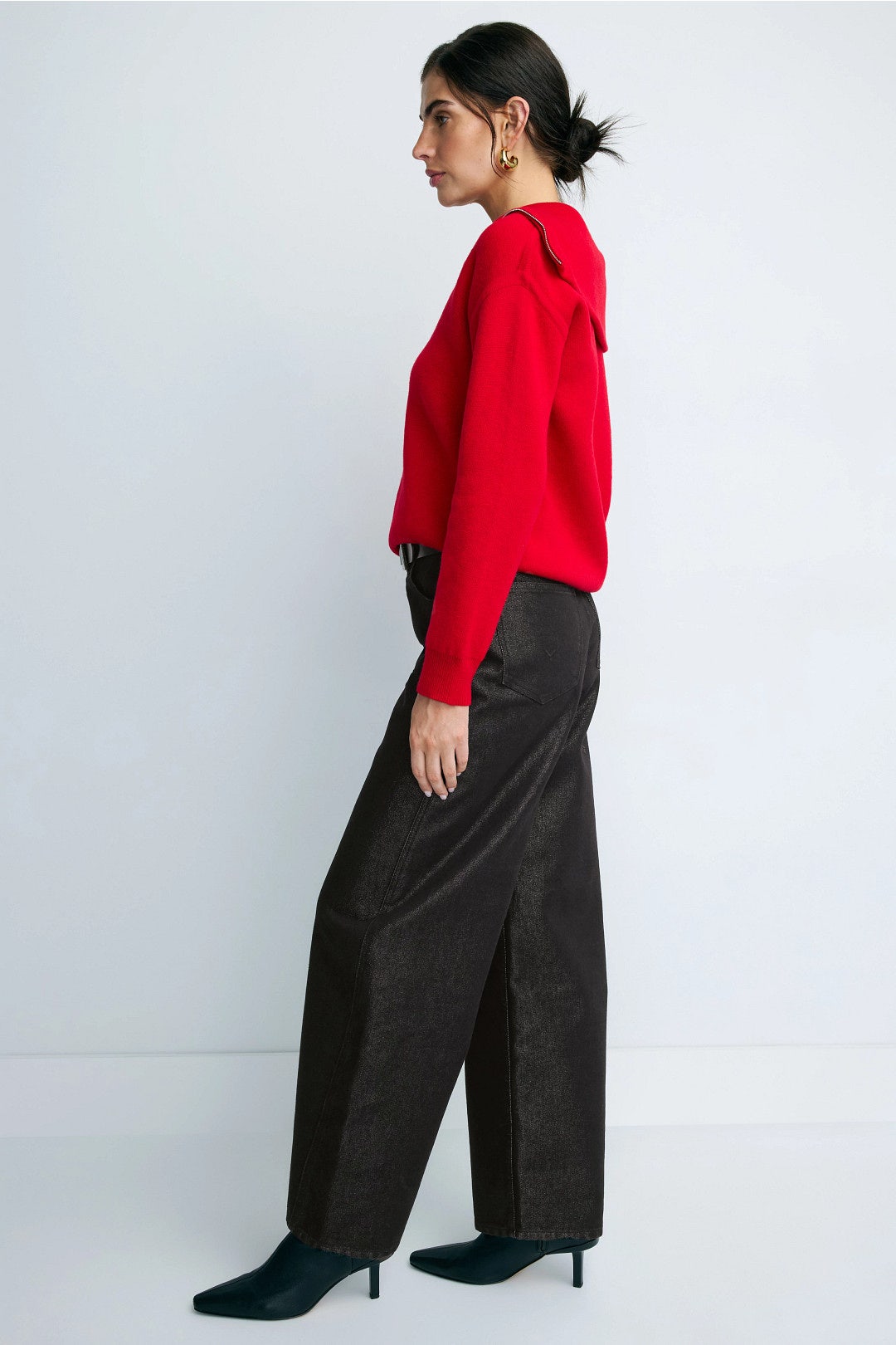 Glitter Bailey Relaxed Barrel Jeans by Hudson 1