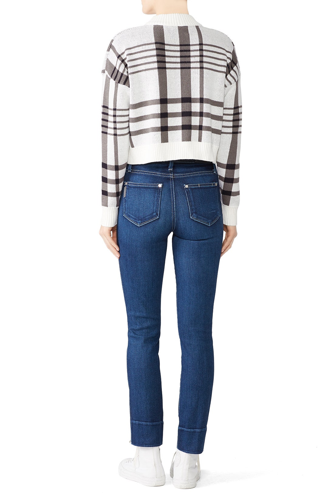 Anna Crop Check Sweater by MINKPINK 2