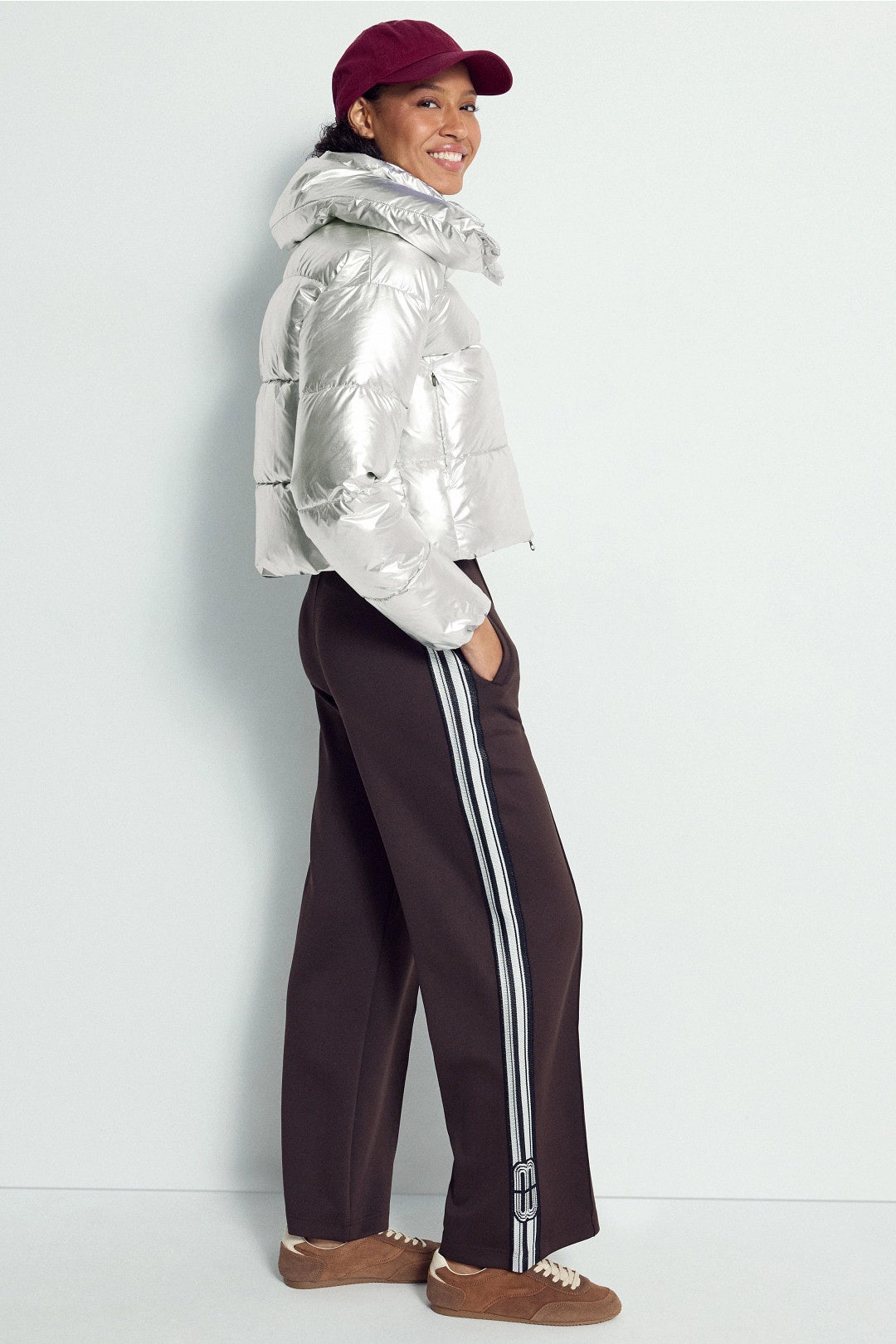 Giselle Metallic Puffer Coat by Save the Duck 1