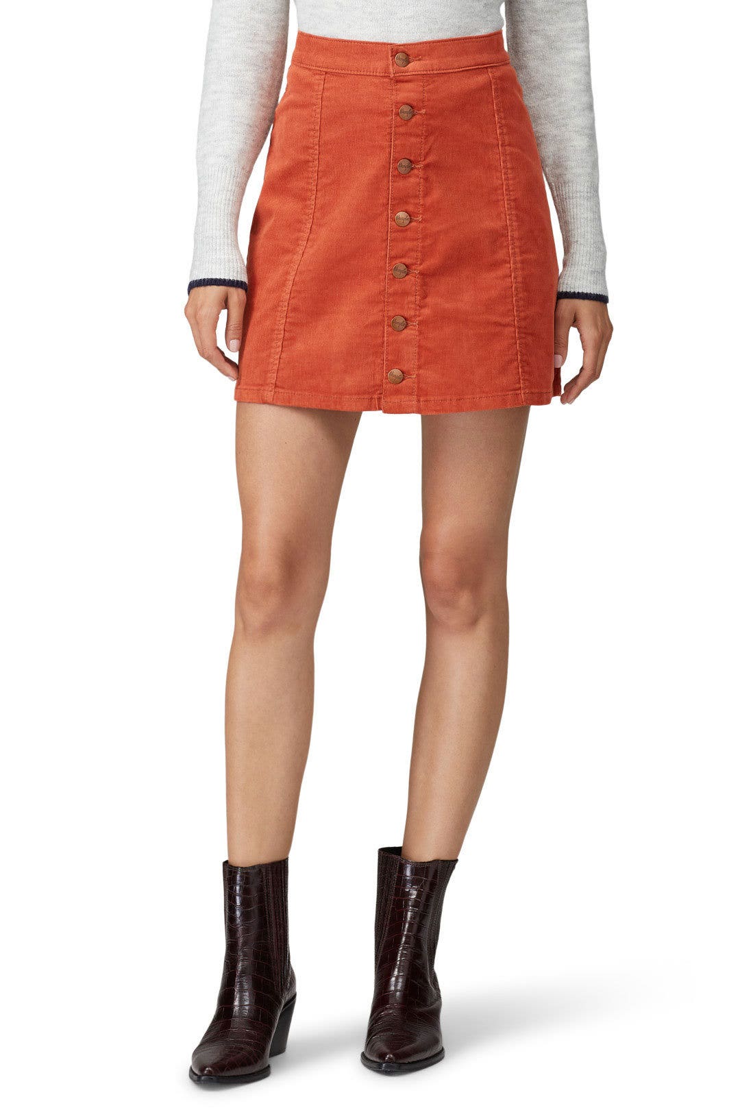 Button Front Mini Skirt by WRANGLER 1